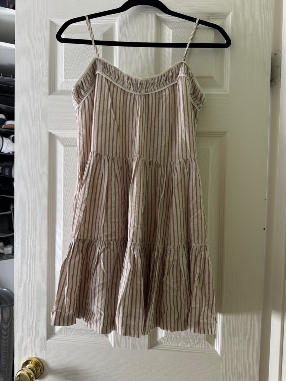 Saltwater Luxe Striped Mini Dress NWT Small | Flowy Tiered Summer Dress